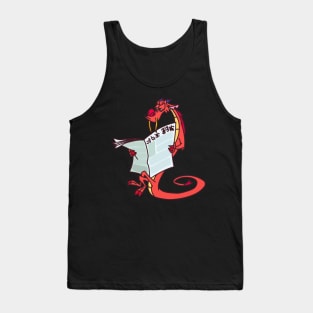 Mulan Mushu with Newspaper Tank Top